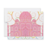 Pink Taj Mahal invitations