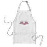 Pink Tattoo Bird Merchandise aprons