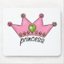 Pink Tiara Princess Mouse Pads