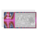 Pink Tie Dye Party Invitation Photo Card photo cards