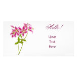 Pink Tiger Lily Photo Card photo cards