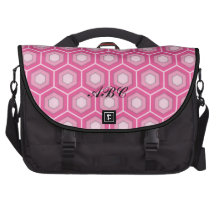 Pink Tiled Hex Commuter Bag