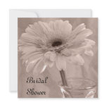 Pink Tinted Daisy Bridal Shower Invitations