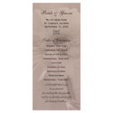Pink Tinted Daisy Wedding Program rack cards