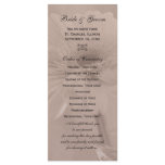 Pink Tinted Daisy Wedding Program rack cards