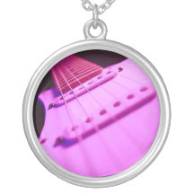 Pink Tone Electric Guitar Close-Up 2 Jewelry