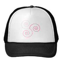 Pink Tri-Colour Spiral of Life Mesh Hats