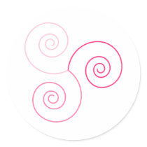 Pink Tri-Colour Spiral of Life