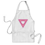 Pink Triangle Heart Apron