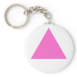 Pink Triangle Keychain