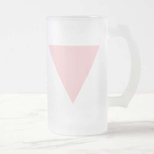 pink triangle. mug