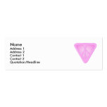Pink Triangle Peace Profile Card business cards