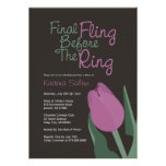 Pink Tulip Final Fling Before the Ring Invitation