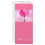Pink Tulip, Thank you card Rack Cards