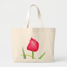 Pink Tulip Tote Bag