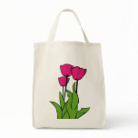 Pink tulips bag