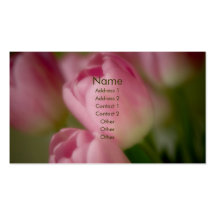 Pink Tulips • Business Card
