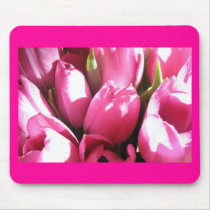 Pink Tulips Mousemat