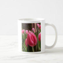 Pink tulips mugs
