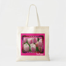 Pink Tulips Totebag