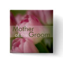 Pink Tulips • Wedding Button