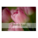 Pink Tulips • Wedding Favour Tag business cards