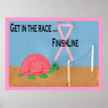 Pink Turtle Race Poster