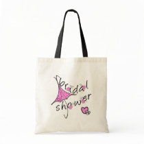Pink Umbrella Bridal Shower Bags