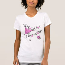Pink Umbrella Bridal Shower T Shirt