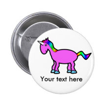 Pink unicorn with rainbow mane