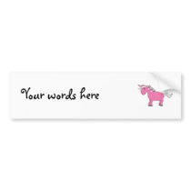 Pink unicorn with white stars