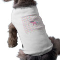 Pink unicorn with white stars pet clothing