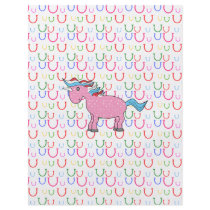 Pink unicorn with white stars