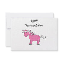 Pink unicorn with white stars