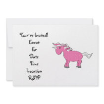 Pink unicorn with white stars