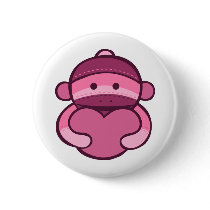 Pink Valentine Sock Monkey Merchandise
