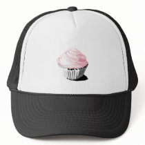 Pink vector cupcake template products hat