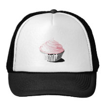 Pink vector cupcake template products hat