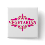 Pink Vegetarian buttons