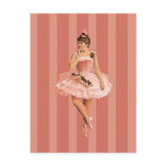 Pink Victorian Ballerina Postcards