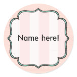 Pink Victorian Custom Sticker