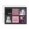 Pink Victorious Graduation Announcements invitations