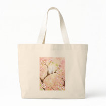 Pink View Blossom Tote Bags