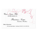 Pink Vine Business Cards business cards