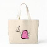 Pink Watering Can Canvas Bag