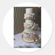 Pink Wedding Cake Stickers