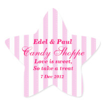 Pink Wedding Candy Shoppe Sticker