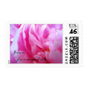 Pink Wedding Flowers Invitation Po... - Customized postage
