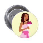 Pink Wedding Gown Button