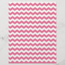Pink white chevrons full color flyer